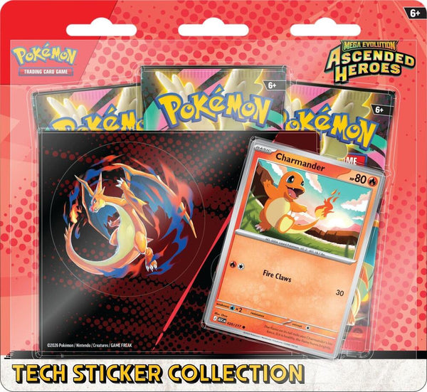 Mega Evolution Ascended Heroes Tech Sticker Collection Charmander