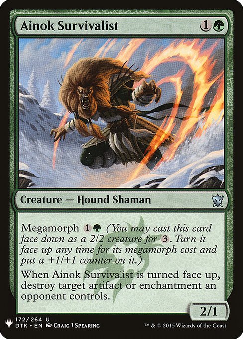 Ainok Survivalist (DTK-172) [The List]
