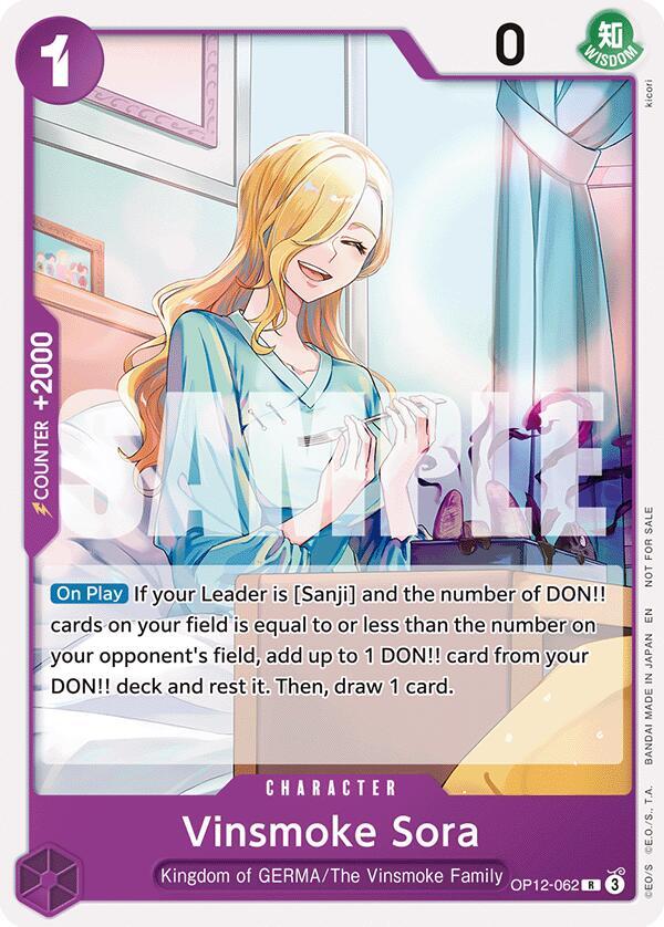 Vinsmoke Sora (Tournament Pack 2026 Vol. 1) (OP12-062) [One Piece Promotion Cards]