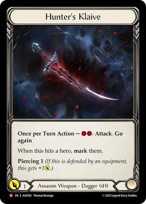 Hunter's Klaive (AAC002) [Armory Deck: Arakni]