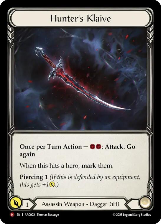 Hunter's Klaive (AAC002) [Armory Deck: Arakni]