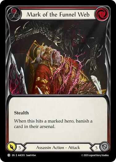 Mark of the Funnel Web (Red) (AAC013) [Armory Deck: Arakni]