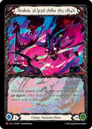 Arakni, 5L!p3d 7hRu 7h3 cR4X (Extended Art) (AAC001) [Armory Deck: Arakni]