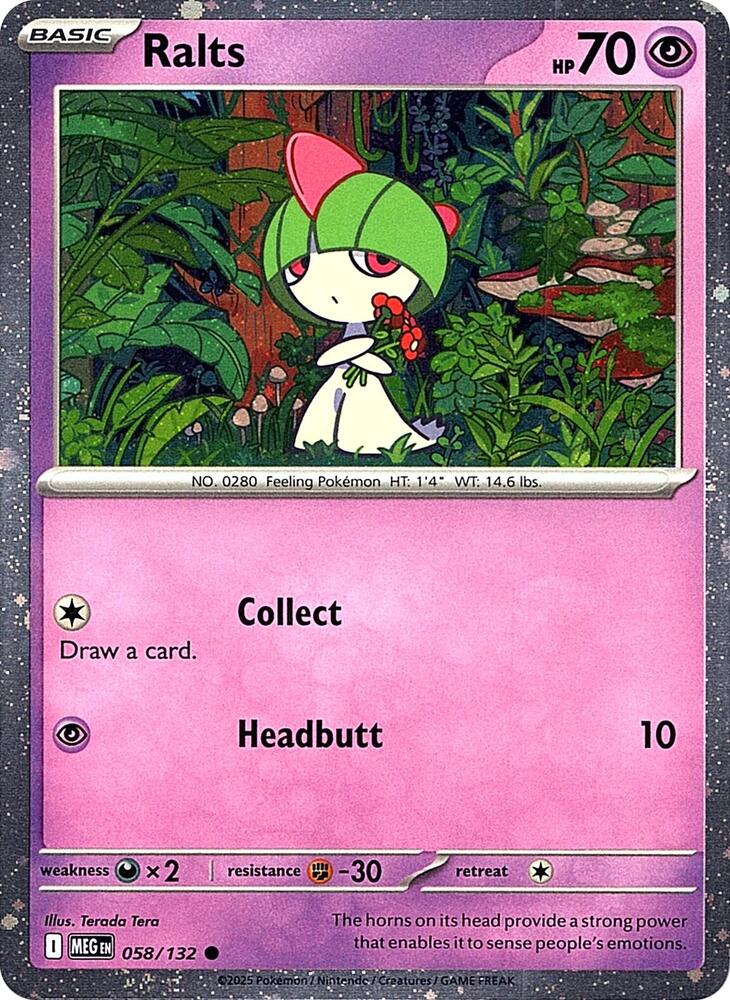 Ralts (Cosmos Holo) (058/132) [Miscellaneous Cards and Products]