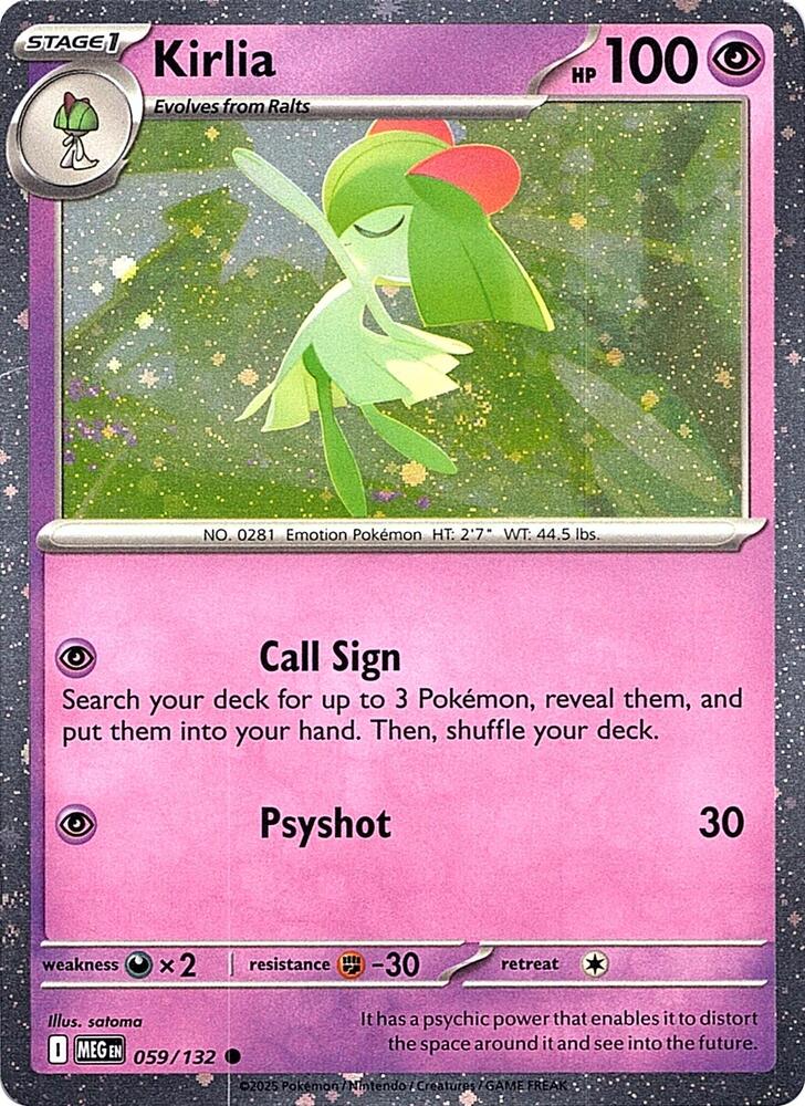 Kirlia (Cosmos Holo) (059/132) [Miscellaneous Cards and Products]