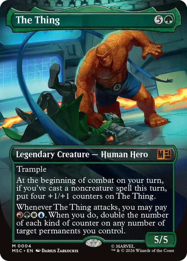 The Thing (Borderless) (4) [Marvel Super Heroes Commander]