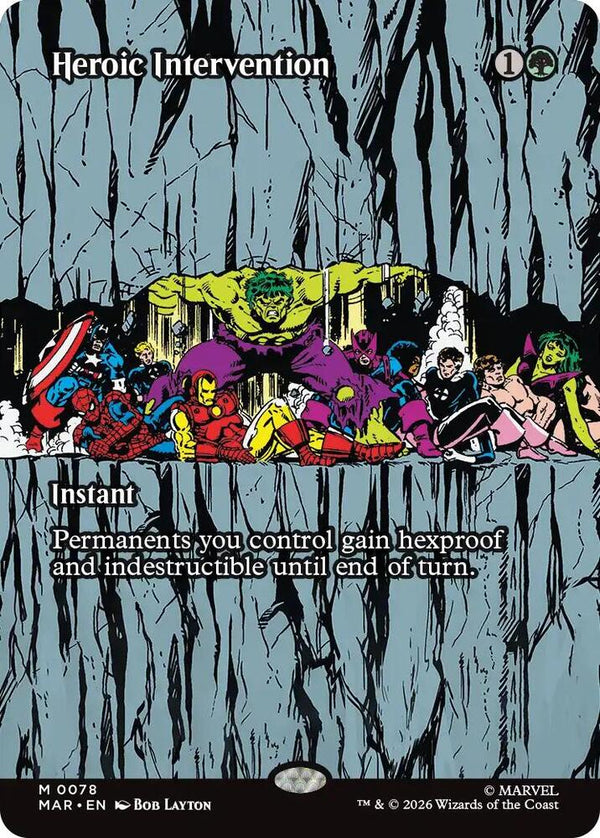 Heroic Intervention (0078) (Borderless) [Marvel Universe Eternal-Legal]