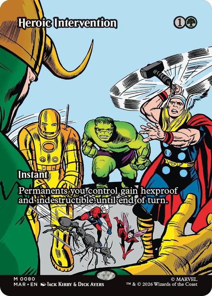Heroic Intervention (0080) (Borderless) [Marvel Universe Eternal-Legal]