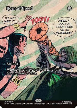 Horn of Greed (Borderless) (98) [Marvel Universe Eternal-Legal]