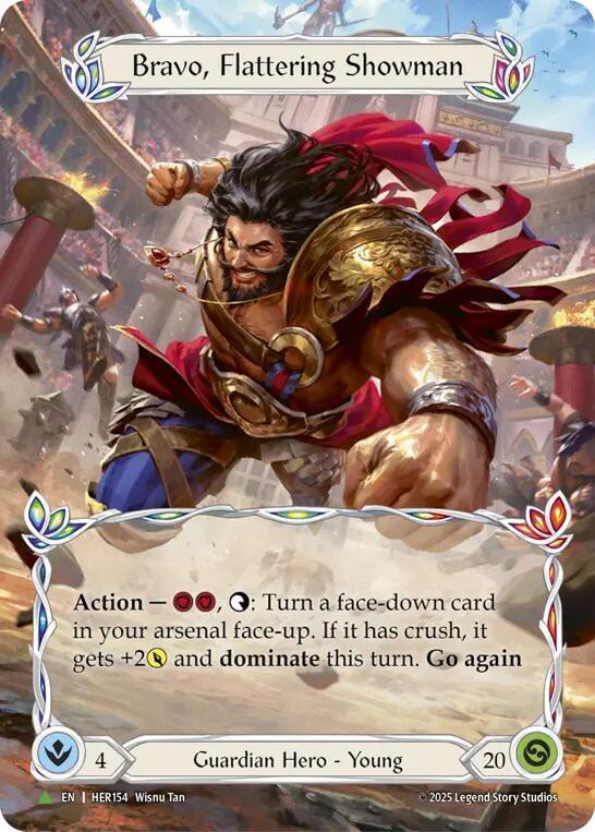 Bravo, Flattering Showman - HER154 [Flesh and Blood Promo Cards]