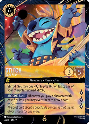 Stitch - Rock Star (3) [Disney Lorcana Promo Cards]