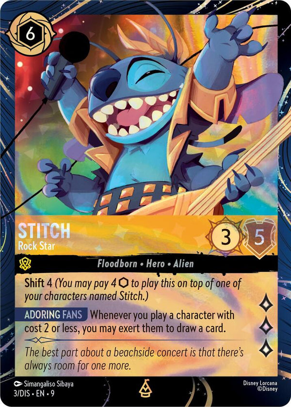 Stitch - Rock Star (3) [Disney Lorcana Promo Cards]