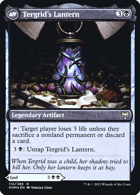 Tergrid, God of Fright // Tergrid's Lantern (112s) [Kaldheim Promos] Reverse