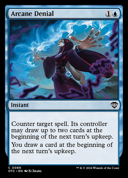 Arcane Denial (89) [Outlaws of Thunder Junction Commander]