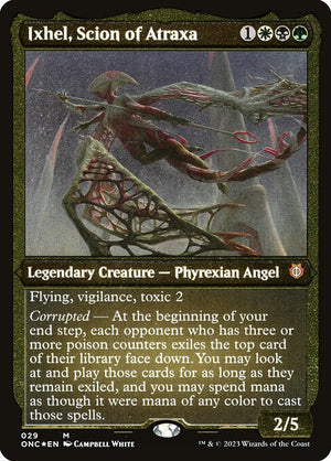 Ixhel, Scion of Atraxa (29) [Phyrexia: All Will Be One Commander] [Etched]