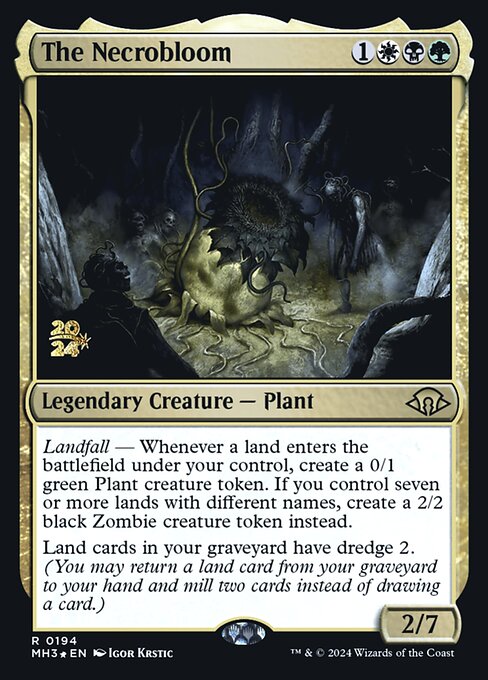 The Necrobloom (194s) [Modern Horizons 3 Promos]