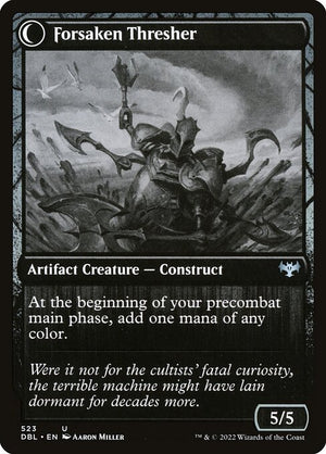 Foreboding Statue // Forsaken Thresher (523) [Innistrad: Double Feature] Reverse