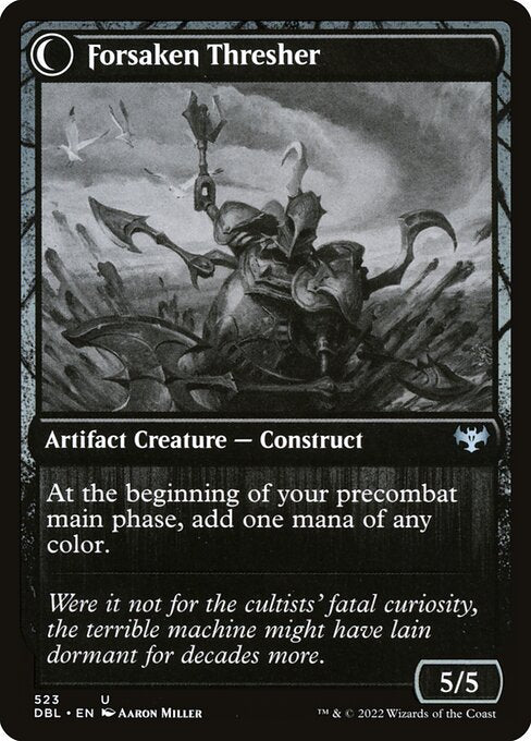 Foreboding Statue // Forsaken Thresher (523) [Innistrad: Double Feature] Reverse