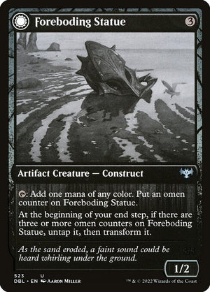 Foreboding Statue // Forsaken Thresher (523) [Innistrad: Double Feature]