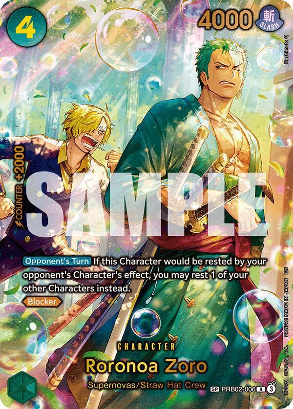Roronoa Zoro - PRB02-006 (SP) [The Azure Sea's Seven]