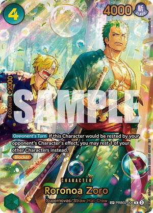 Roronoa Zoro - PRB02-006 (SP) [The Azure Sea's Seven]