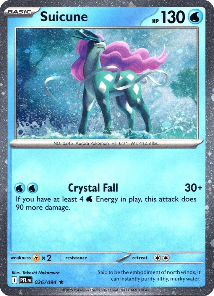 Suicune (Cosmos Holo) (026/094) [Miscellaneous Cards and Products]