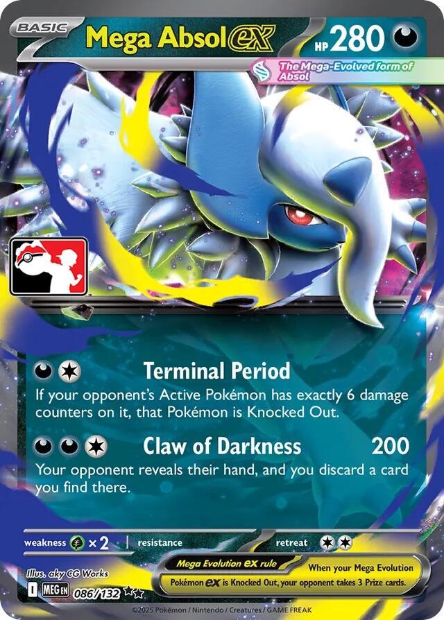 Mega Absol ex - 086/132 [Prize Pack Series Cards]