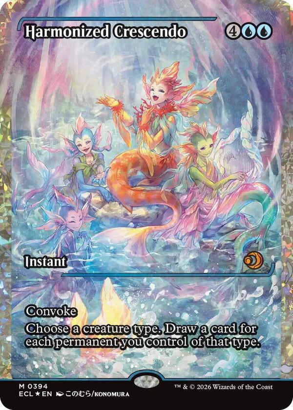 Harmonized Crescendo (0394) (Showcase) (Fracture Foil) [Lorwyn Eclipsed]