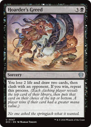 Hoarder's Greed (47) [Lorwyn Eclipsed Commander]