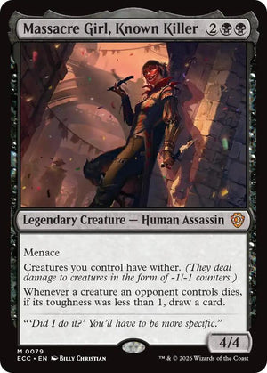Massacre Girl, Known Killer (79) [Lorwyn Eclipsed Commander]
