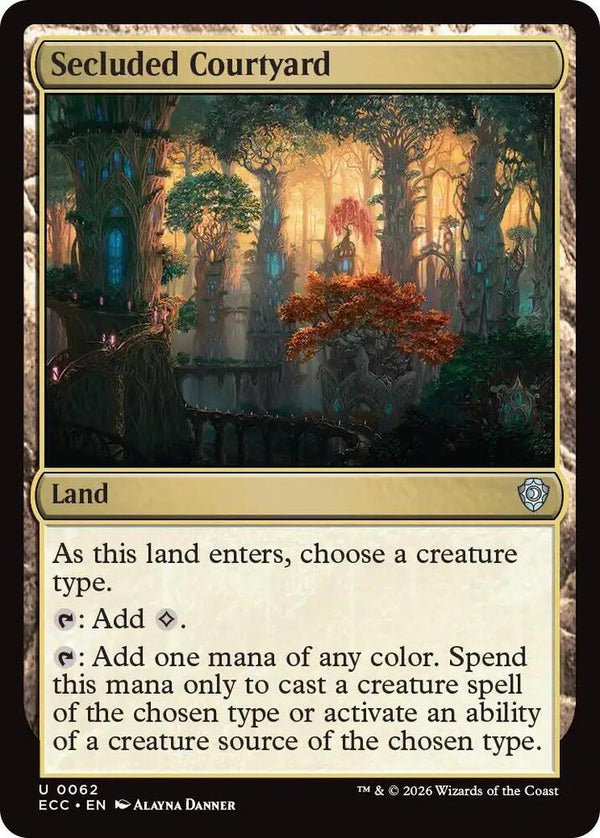 Secluded Courtyard (62) [Lorwyn Eclipsed Commander]