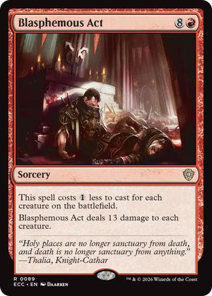 Blasphemous Act (89) [Lorwyn Eclipsed Commander]