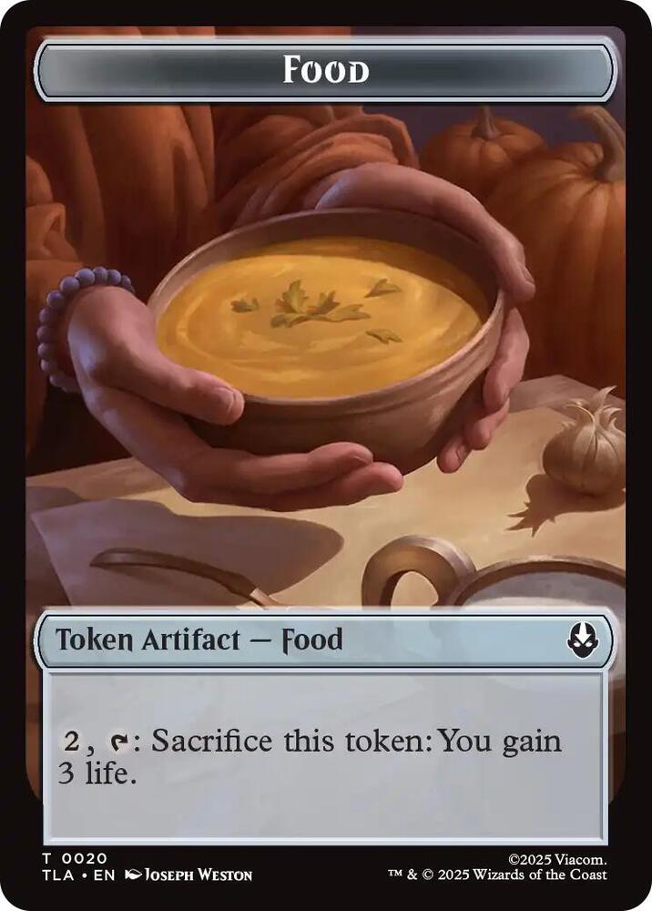 Food (0020) // Ally (0007) Double-Sided Token (20 // 7) [Avatar: The Last Airbender]