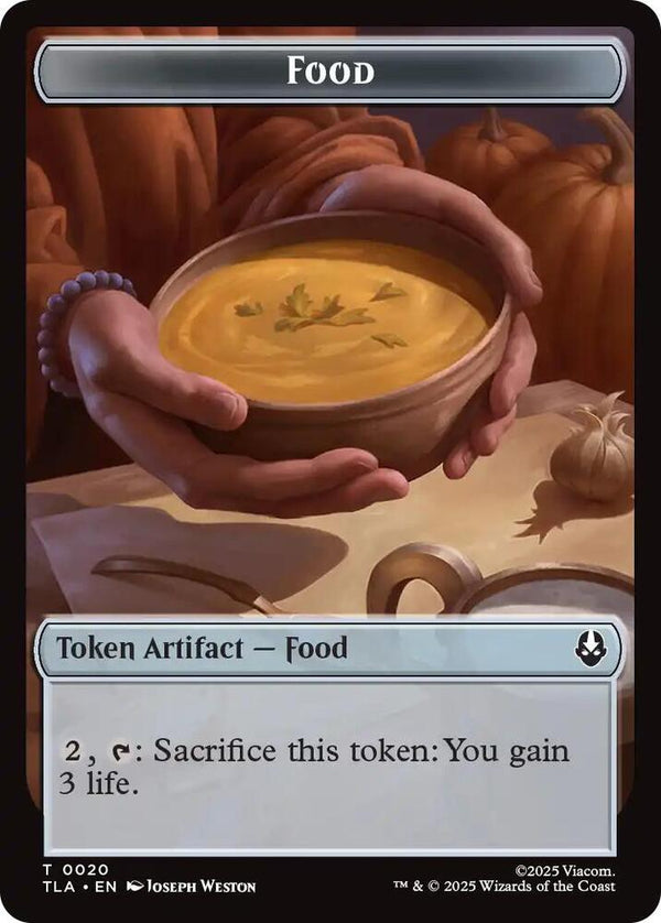 Food (0020) // Ally (0007) Double-Sided Token (20 // 7) [Avatar: The Last Airbender]