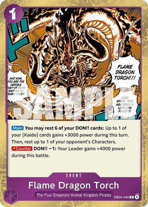 Flame Dragon Torch (EB04-040) [The Azure Sea's Seven]