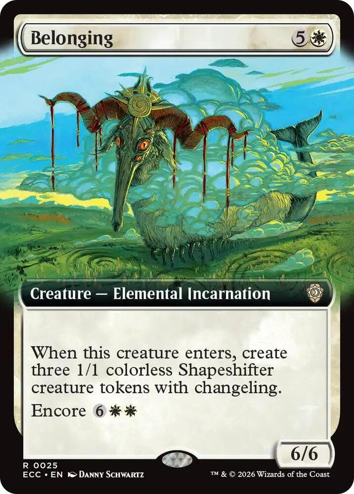 Belonging (Extended Art) (25) [Lorwyn Eclipsed Commander]