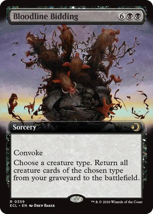 Bloodline Bidding (Extended Art) (359) [Lorwyn Eclipsed]