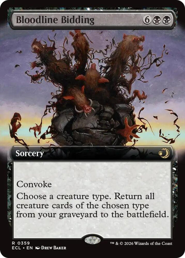 Bloodline Bidding (Extended Art) (359) [Lorwyn Eclipsed]