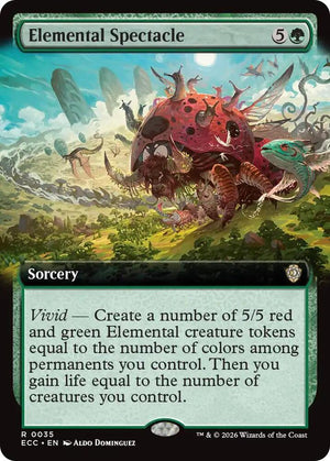 Elemental Spectacle (Extended Art) (35) [Lorwyn Eclipsed Commander]
