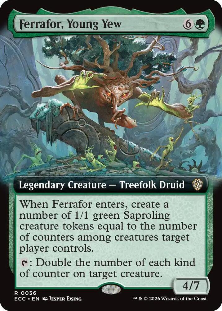 Ferrafor, Young Yew (Extended Art) (36) [Lorwyn Eclipsed Commander]