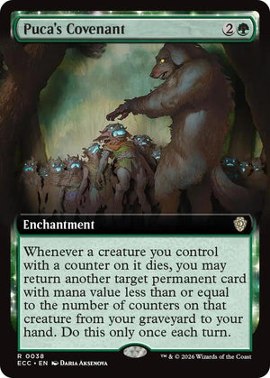 Puca's Covenant (Extended Art) (38) [Lorwyn Eclipsed Commander]