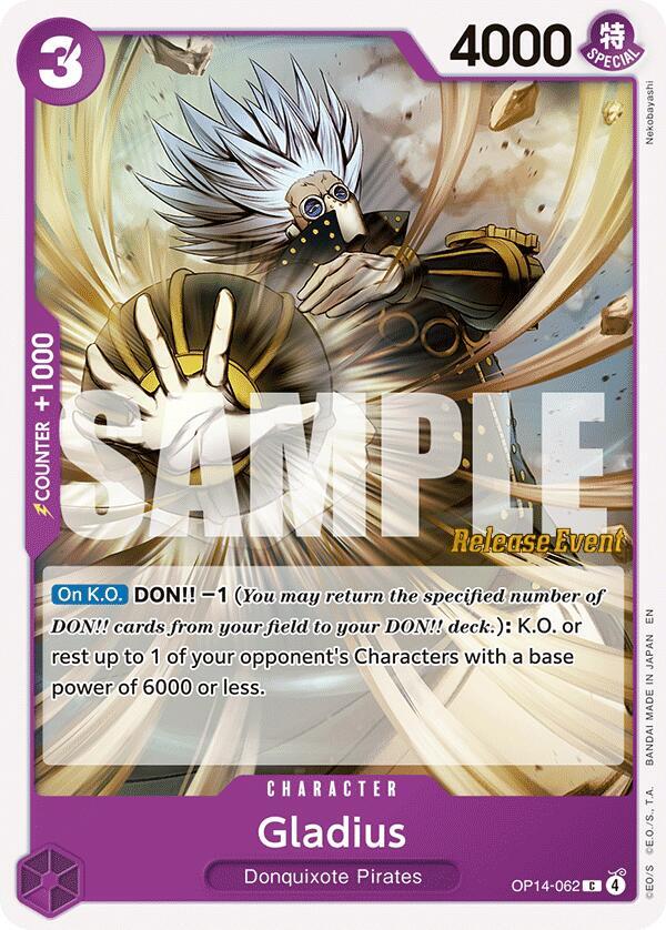 Gladius (OP14-062) [The Azure Sea's Seven Release Event Cards]