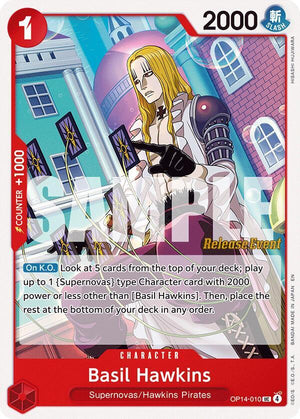 Basil Hawkins (OP14-010) [The Azure Sea's Seven Release Event Cards]