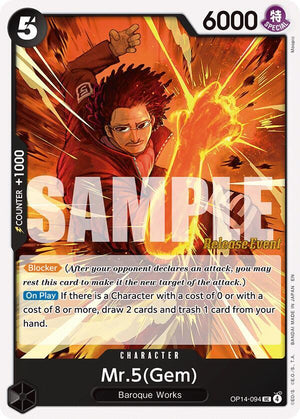 Mr.5(Gem) (OP14-094) [The Azure Sea's Seven Release Event Cards]