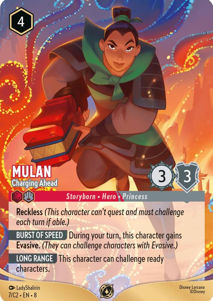 Mulan - Charging Ahead (7) [Disney Lorcana Promo Cards]