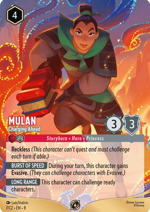 Mulan - Charging Ahead (7) [Disney Lorcana Promo Cards]