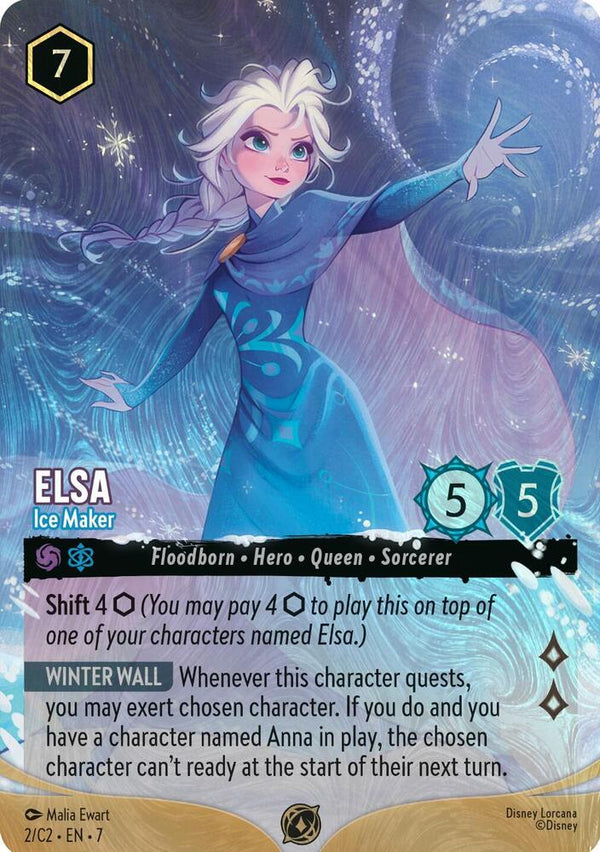 Elsa - Ice Maker (Foil) (2) [Disney Lorcana Promo Cards]