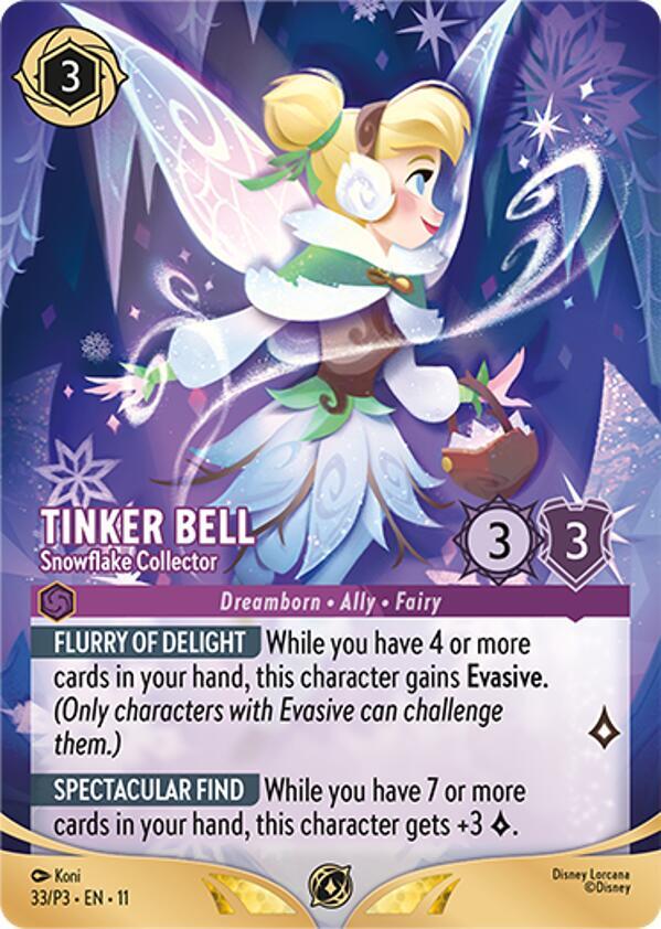 Tinker Bell - Snowflake Collector (Store Championship Participant) (33) [Disney Lorcana Promo Cards]