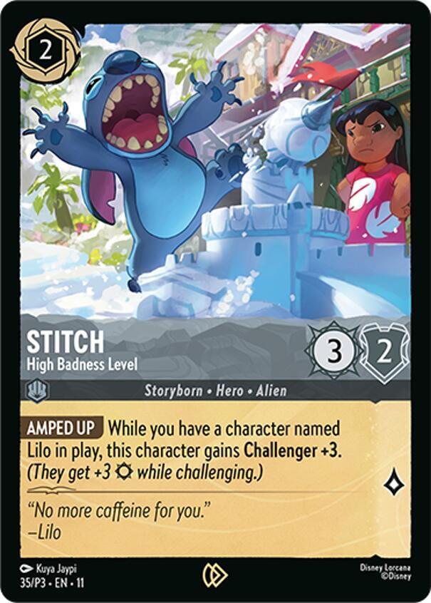 Stitch - High Badness Level (35) [Disney Lorcana Promo Cards]