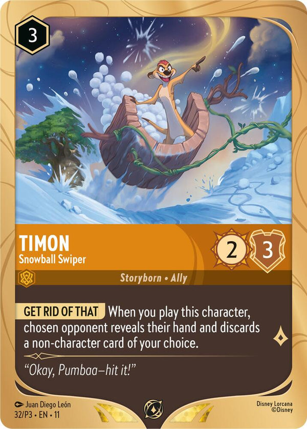 Timon - Snowball Swiper (32) [Disney Lorcana Promo Cards]